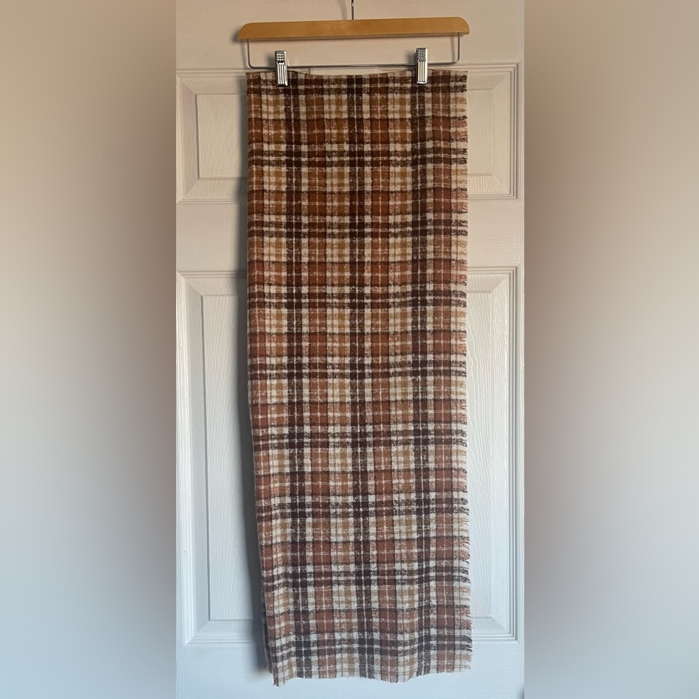 Old Navy Oversized Soft Brushed Plaid Scarf